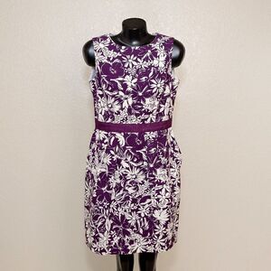 Brooks Brothers Purple Print Dress